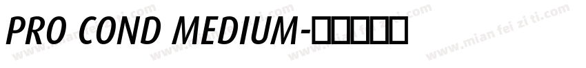 PRO COND MEDIUM字体转换